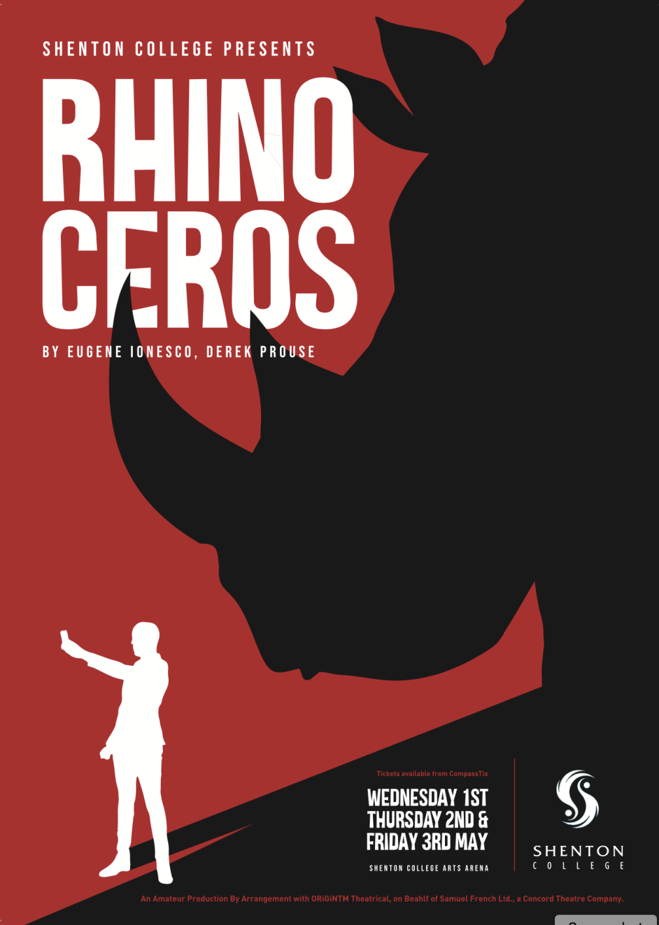 Rhinoceros – opens tomorrow